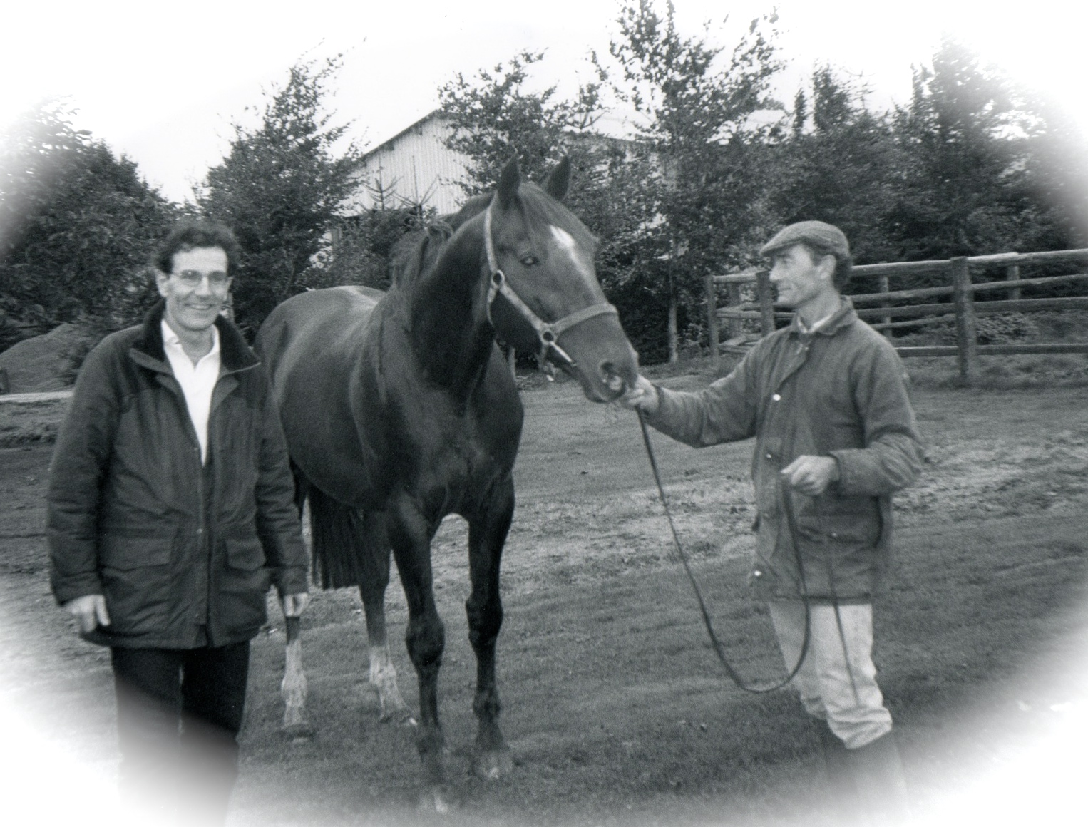 Patrick Lanabère, OURASI et Monsieur Lamy qui s'occupe du champion depuis plusieurs années
