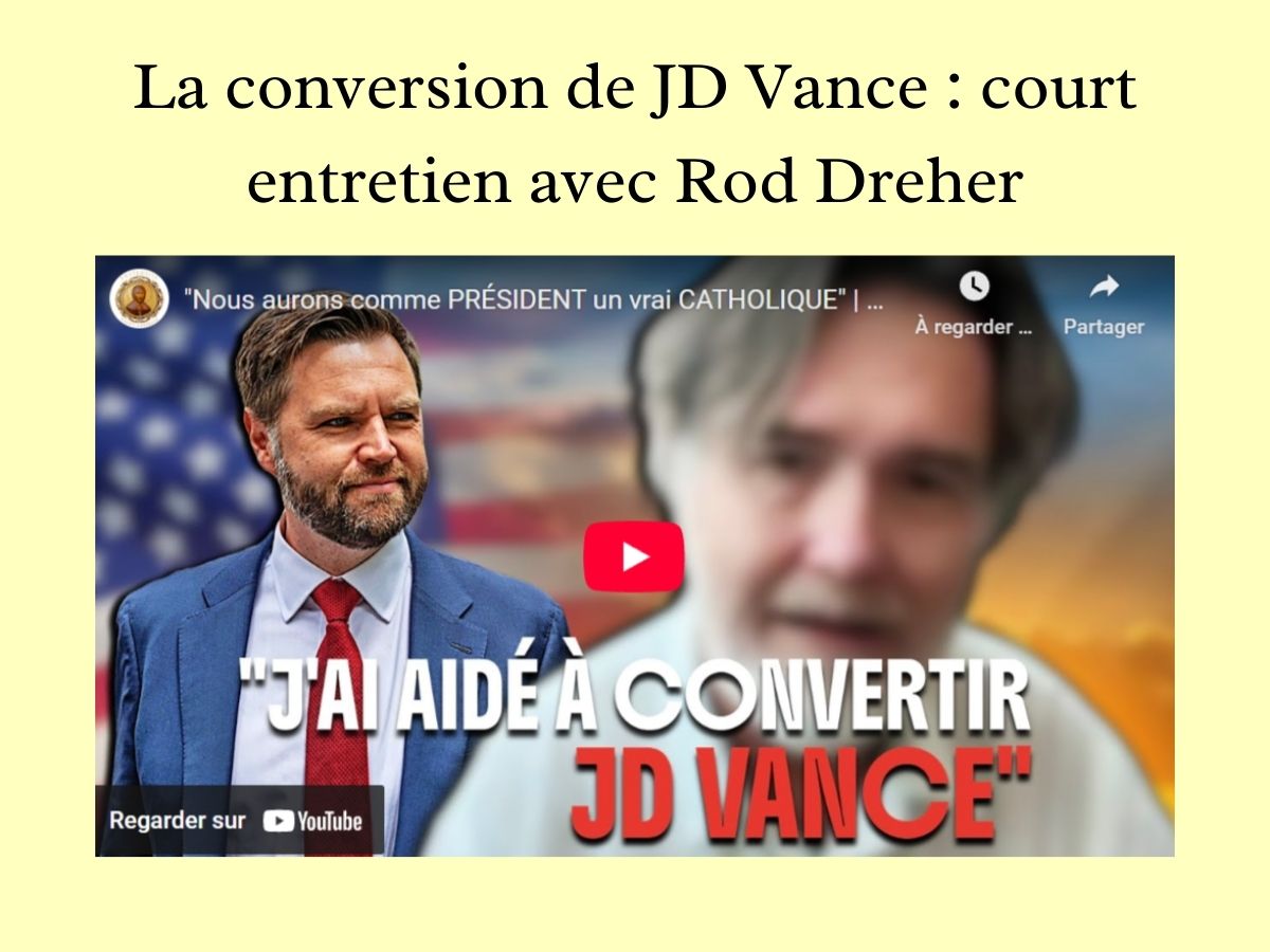 La conversion de JD Vance : entretien avec Rod Dreher