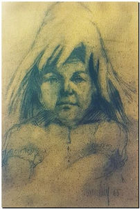 André Vereecken potlood tekening circa 1965 - 3
