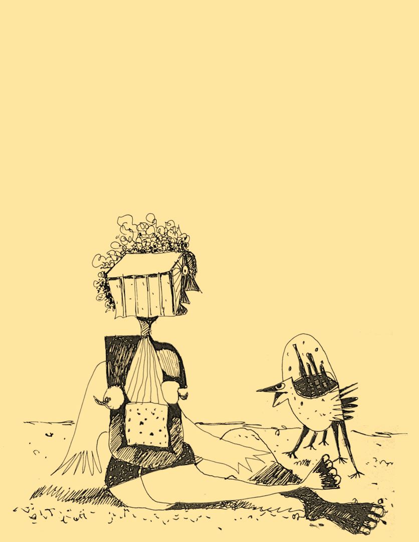 André Vereecken inkttekening -1979
