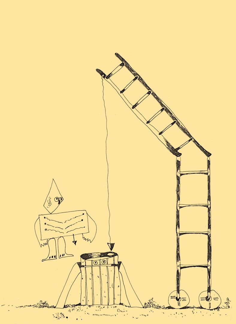 André Vereecken inkttekening -1979
