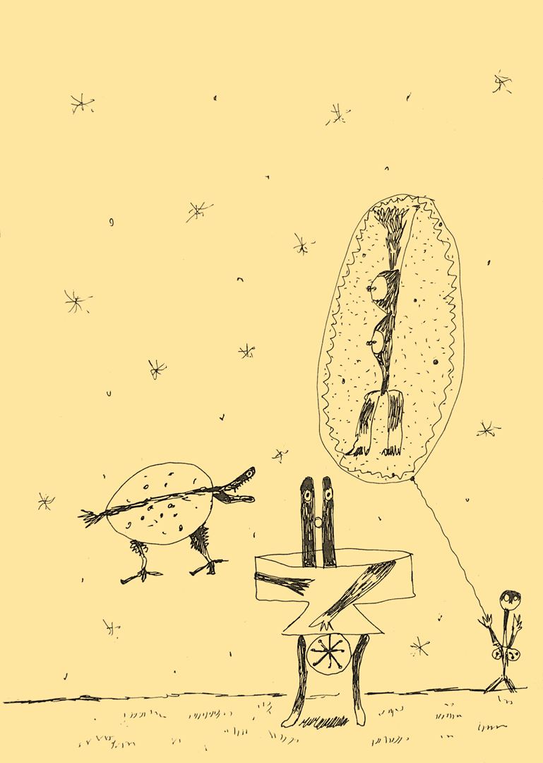 André Vereecken dessin encre de chine -1979
