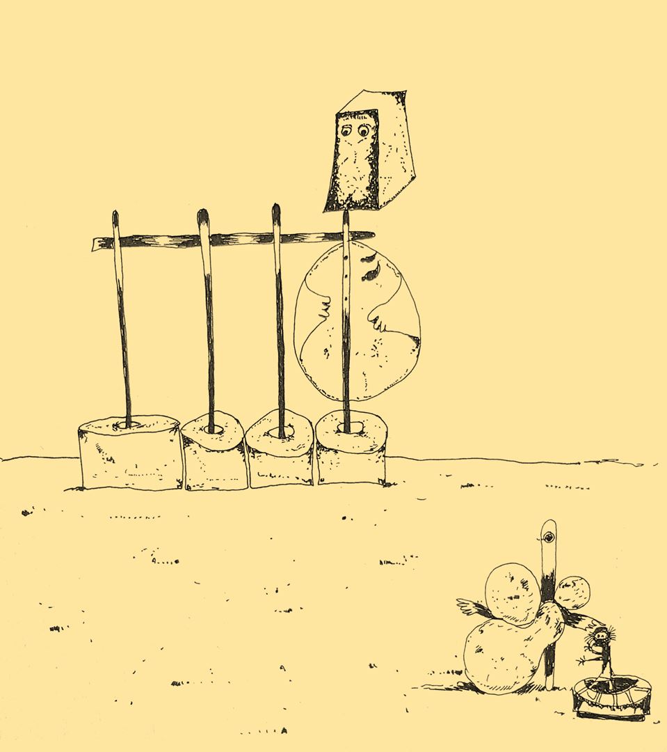 André Vereecken chinese inkttekening -1981
6