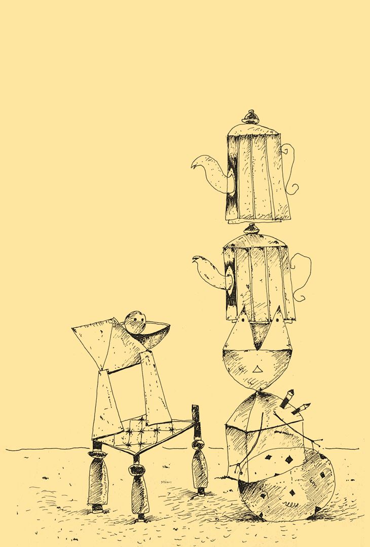 André Vereecken chinese inkttekening -1981
2