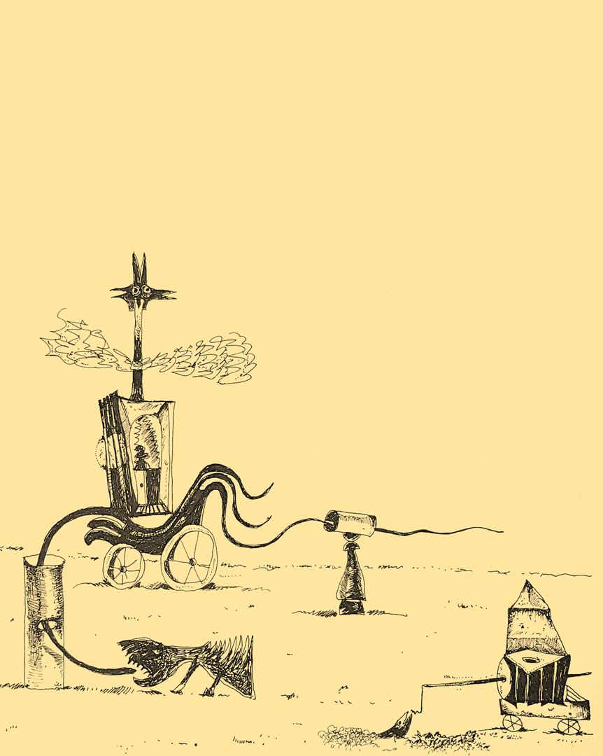 André Vereecken chinese inkttekening -1981
6