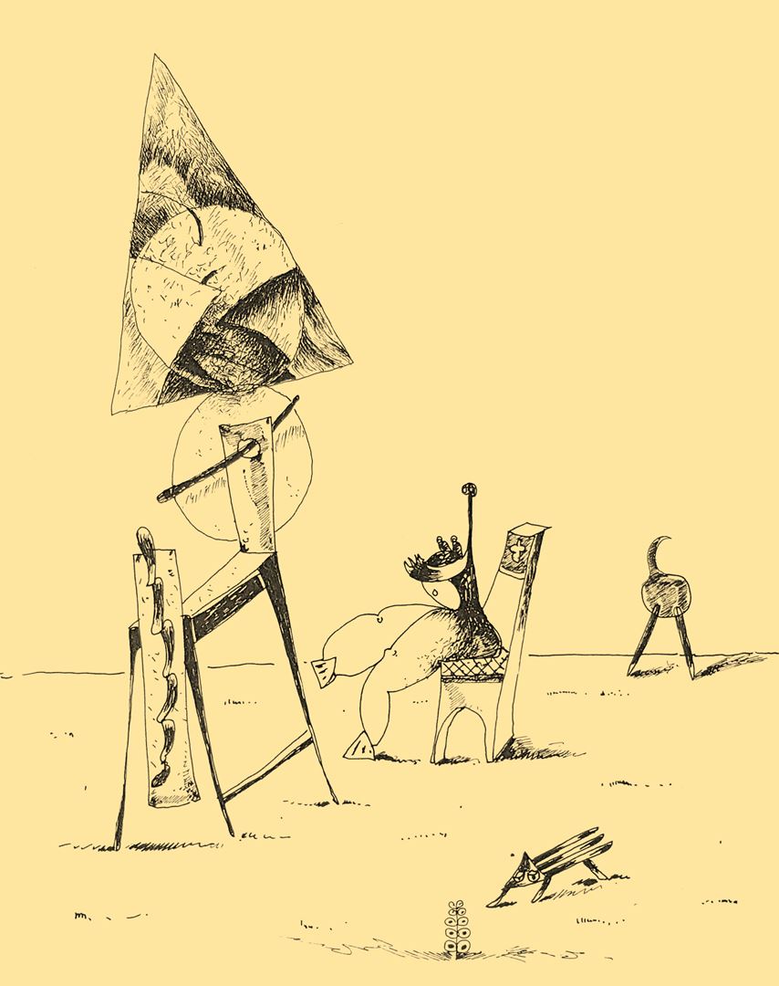 André Vereecken chinese inkttekening -1981
3