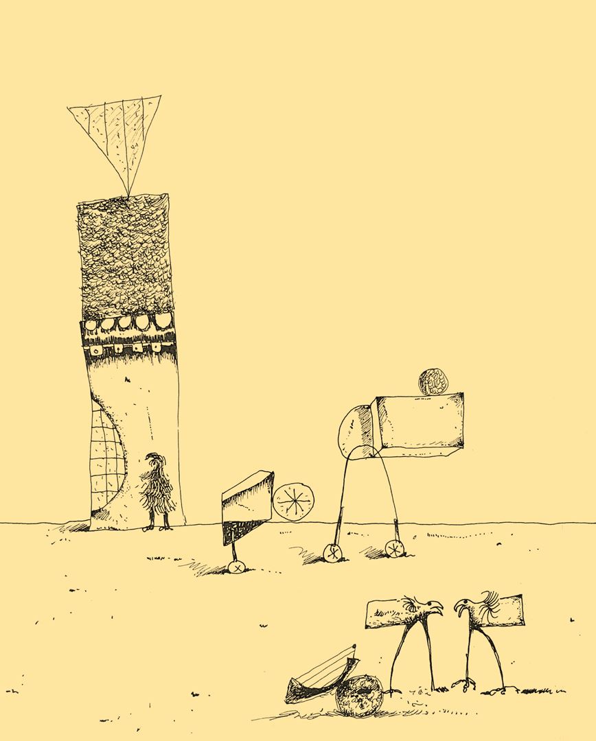 André Vereecken inkttekening -1981
5