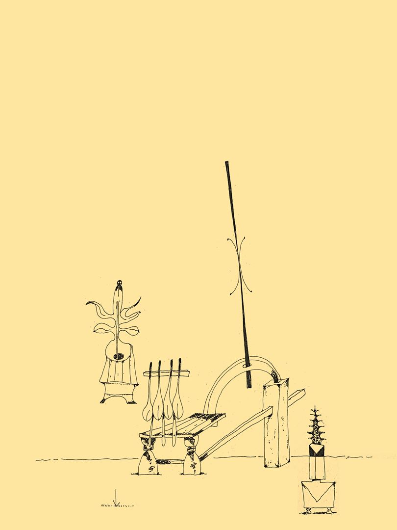 André Vereecken inkttekening -1981
3