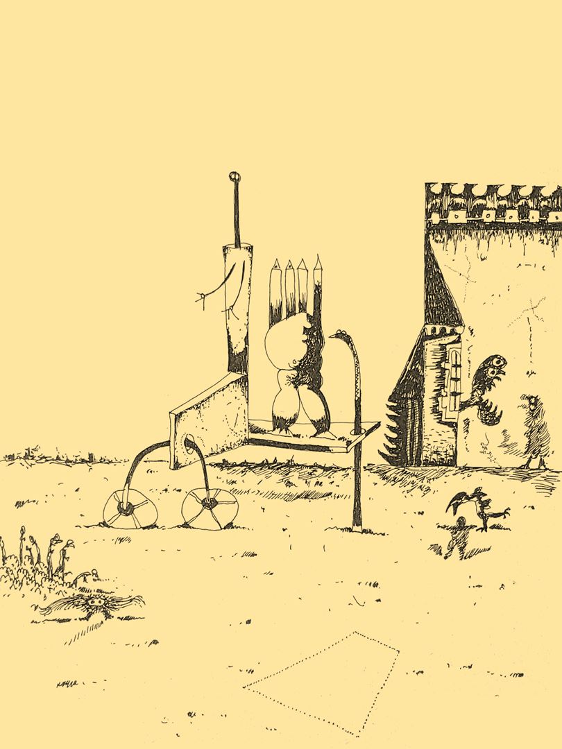 André Vereecken dessin encre de chine -1981
4