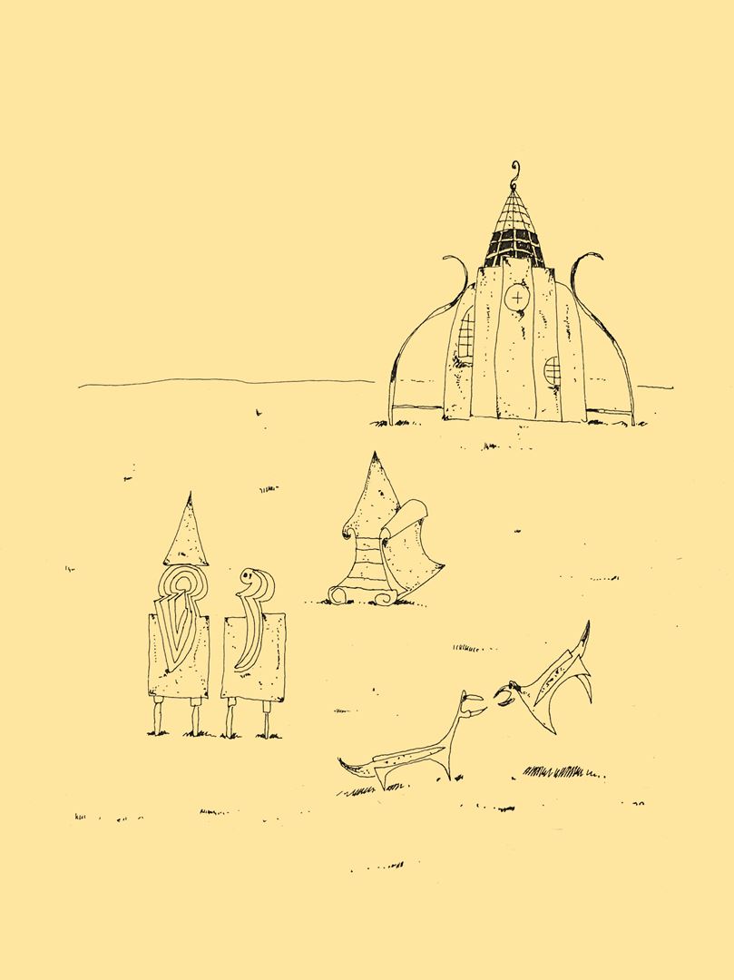 André Vereecken dessin encre de chine -1981
3