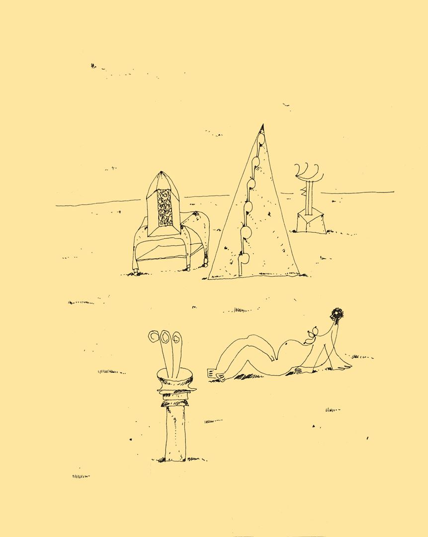 André Vereecken dessin encre de chine -1981
2