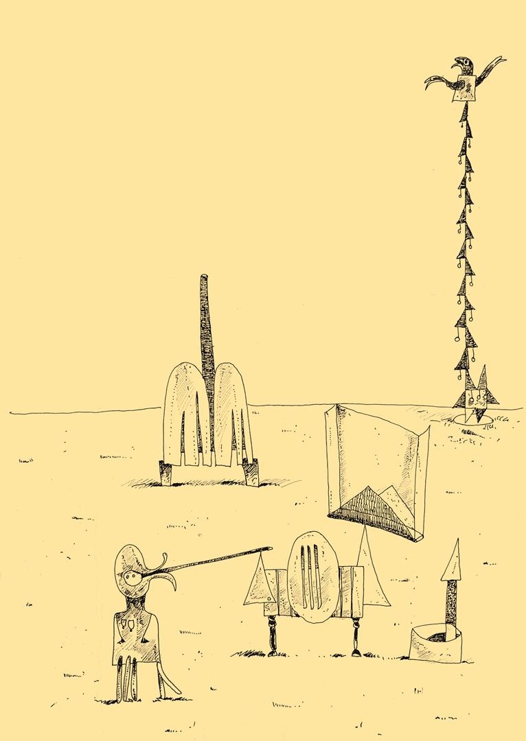 André Vereecken tekening inkt -1981
4