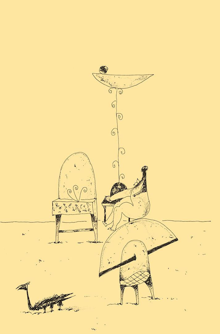 André Vereecken tekening inkt -1981
