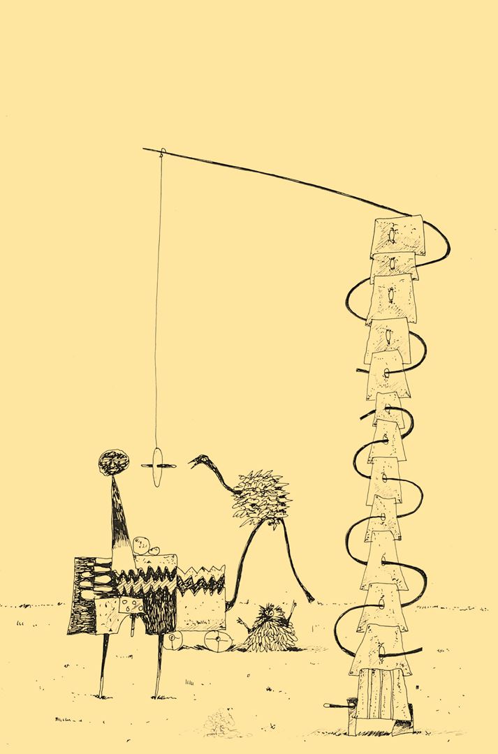 André Vereecken chinese inkttekening -1981
9