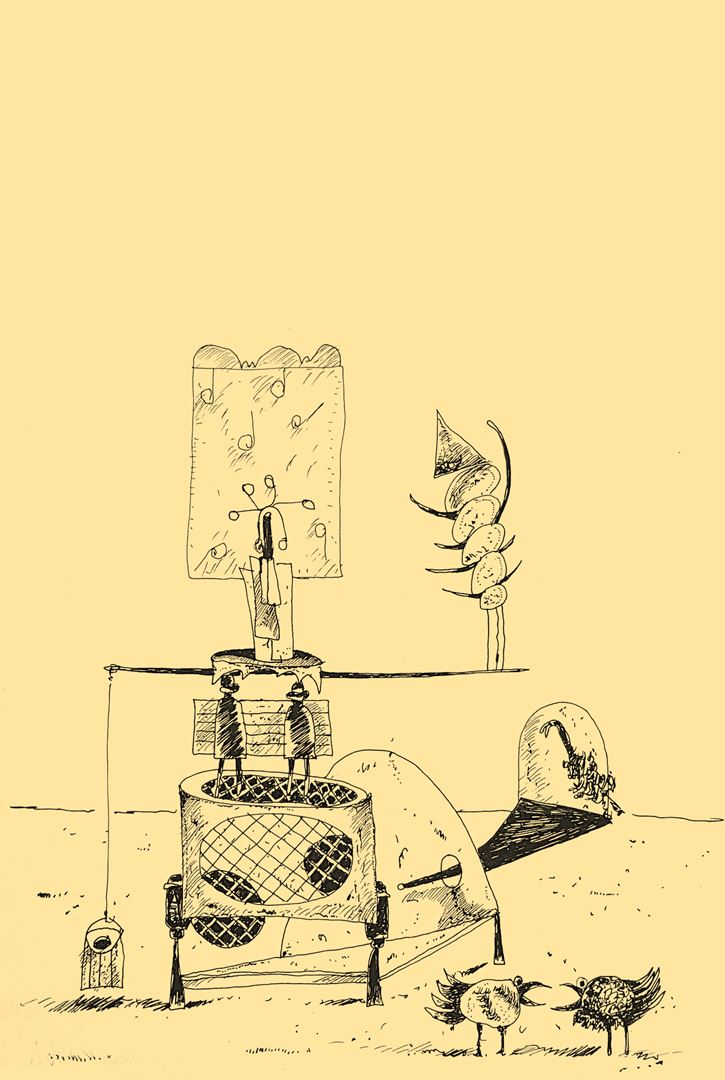 André Vereecken chinese inkttekening -1981
6