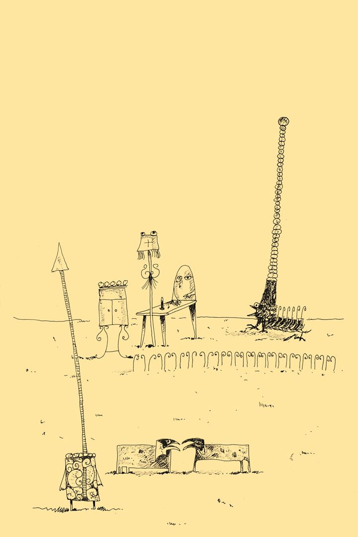 André Vereecken inkttekening -1981
6