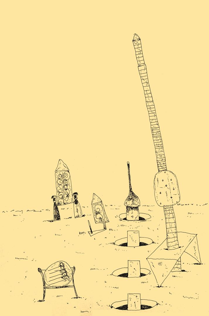 André Vereecken inkttekening -1981
5