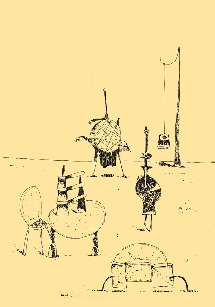 André Vereecken inkttekening -1981
4