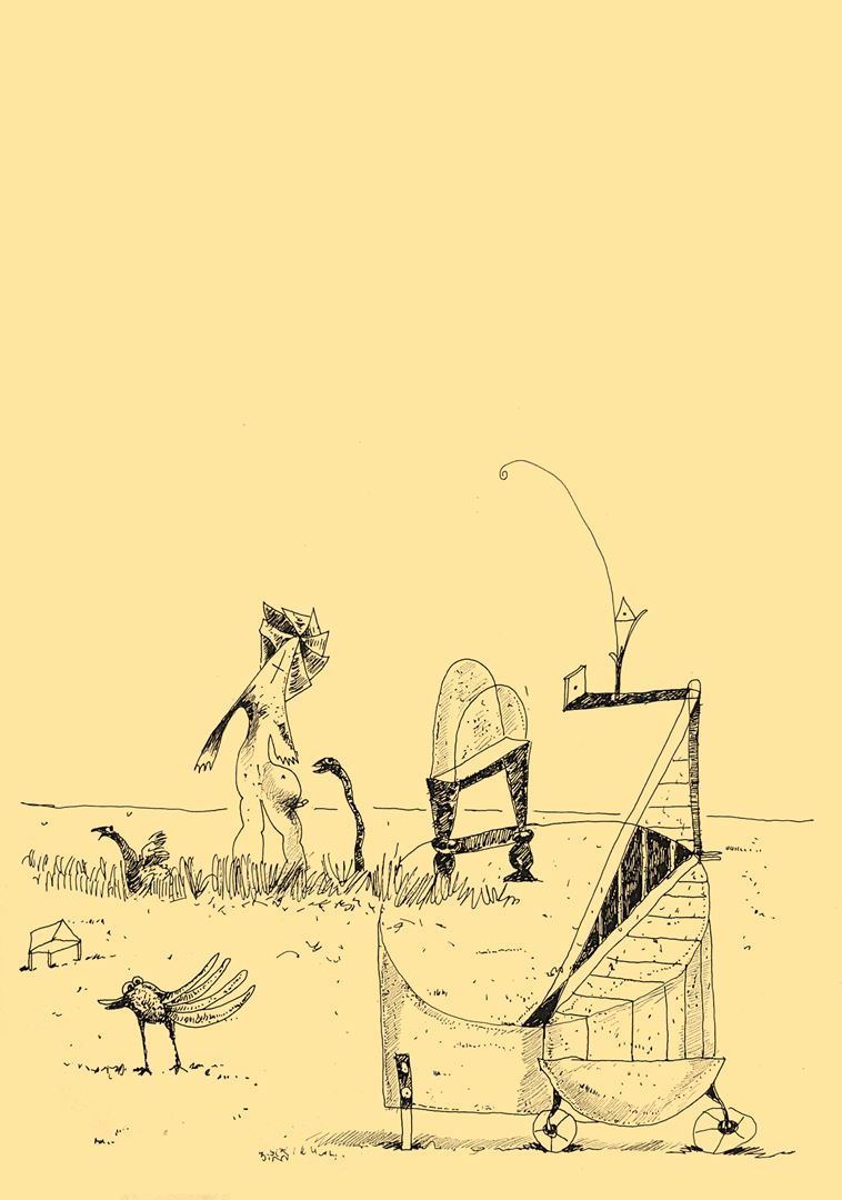 André Vereecken inkttekening -1981
2