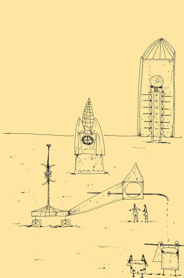 André Vereecken inkttekening -1981
