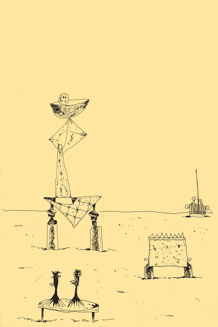 André Vereecken dessin encre de chine -1981
9