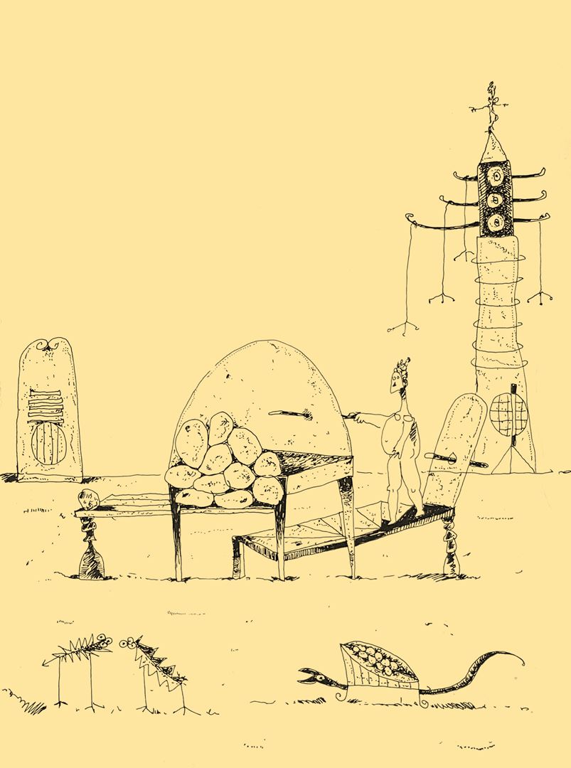 André Vereecken dessin encre de chine -1981
6