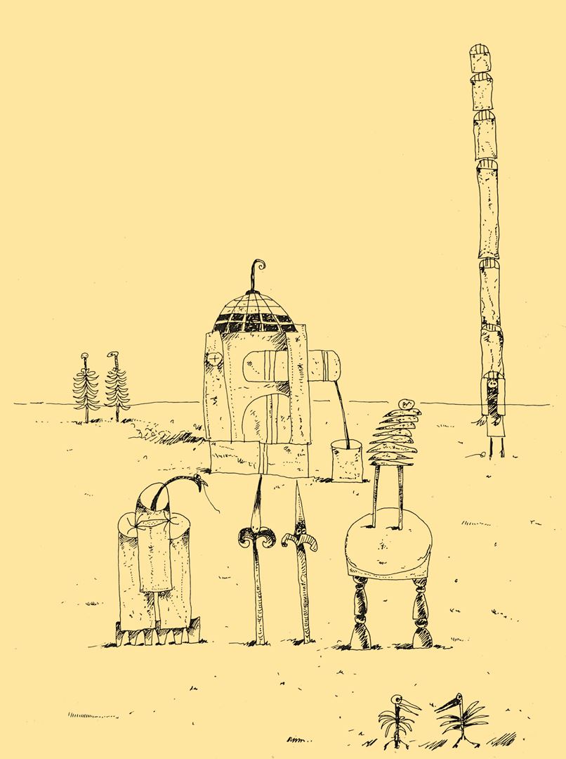 André Vereecken dessin encre de chine -1981
3