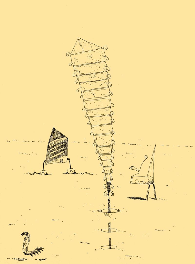 André Vereecken dessin encre de chine -1981
1