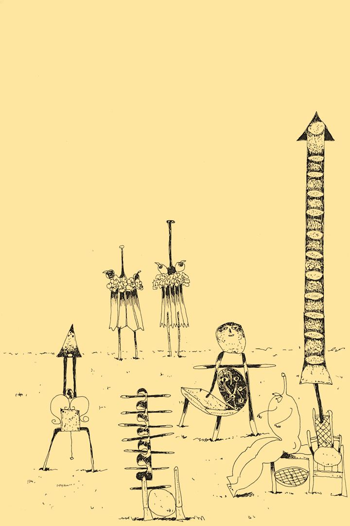 André Vereecken chinese inkttekening -1981
8