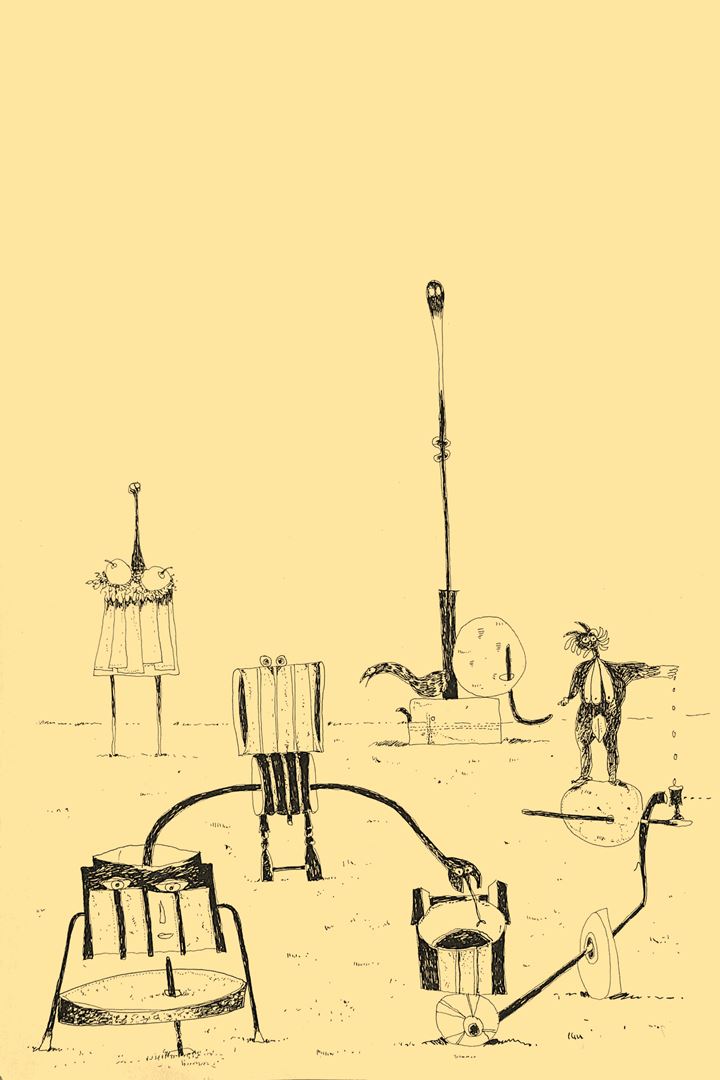 André Vereecken chinese inkttekening -1981
7