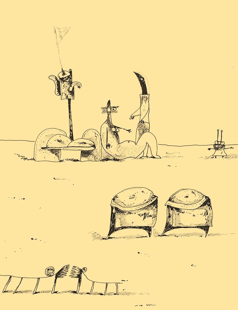 André Vereecken chinese inkttekening -1981
6