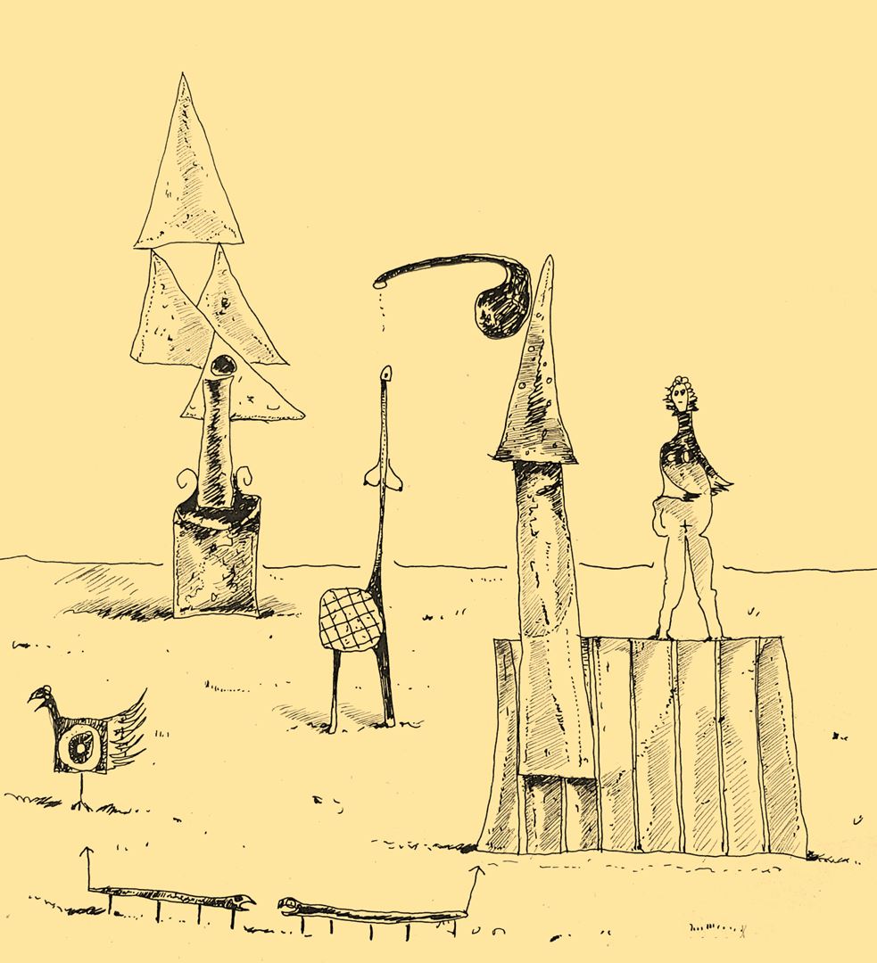 André Vereecken chinese inkttekening -1981
5