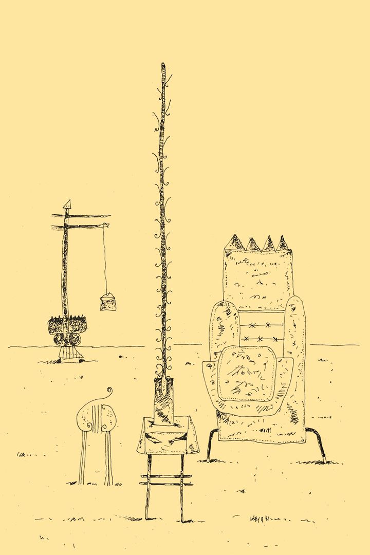 André Vereecken chinese inkttekening -1981
2