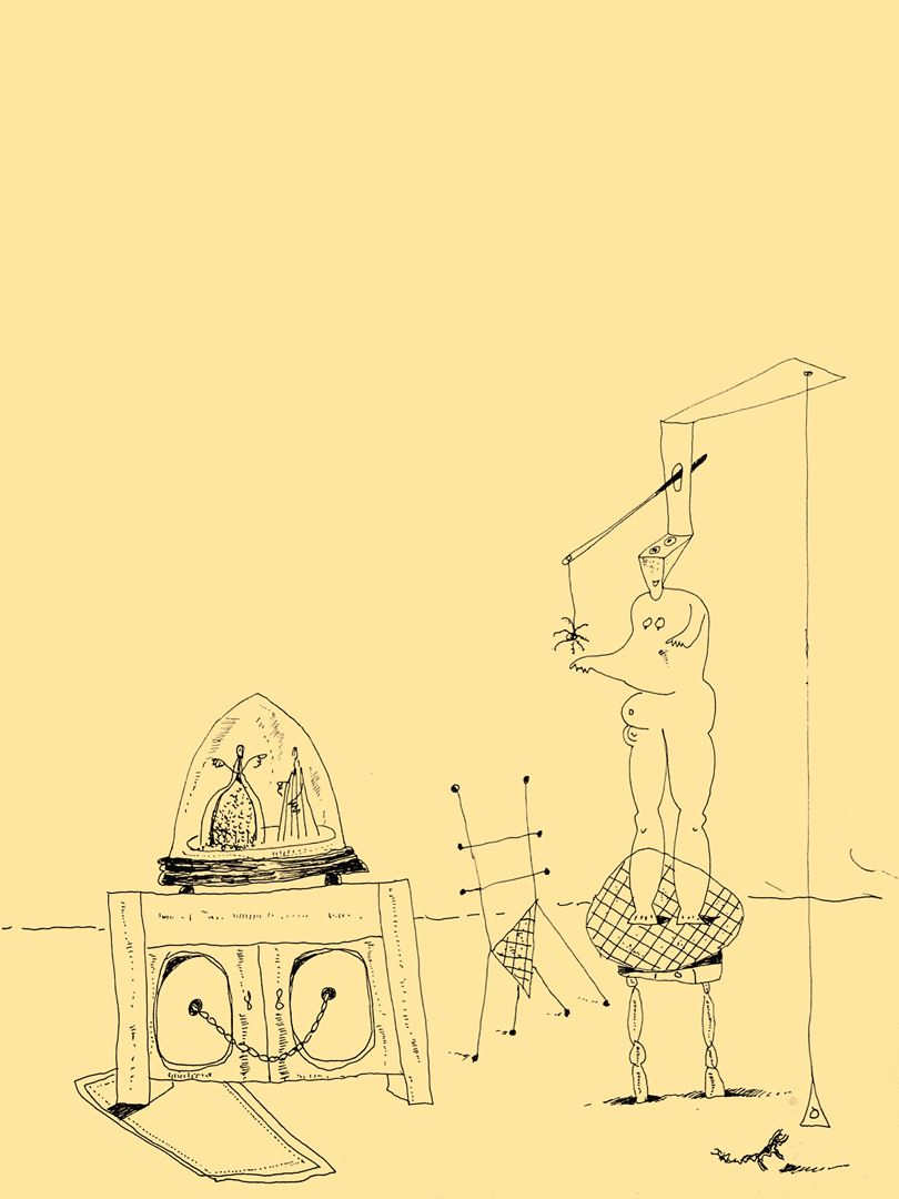 André Vereecken tekening zwarte indische inkt -1981
6