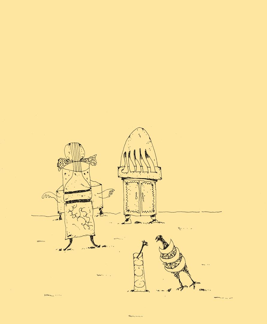 André Vereecken tekening inkt -1985
