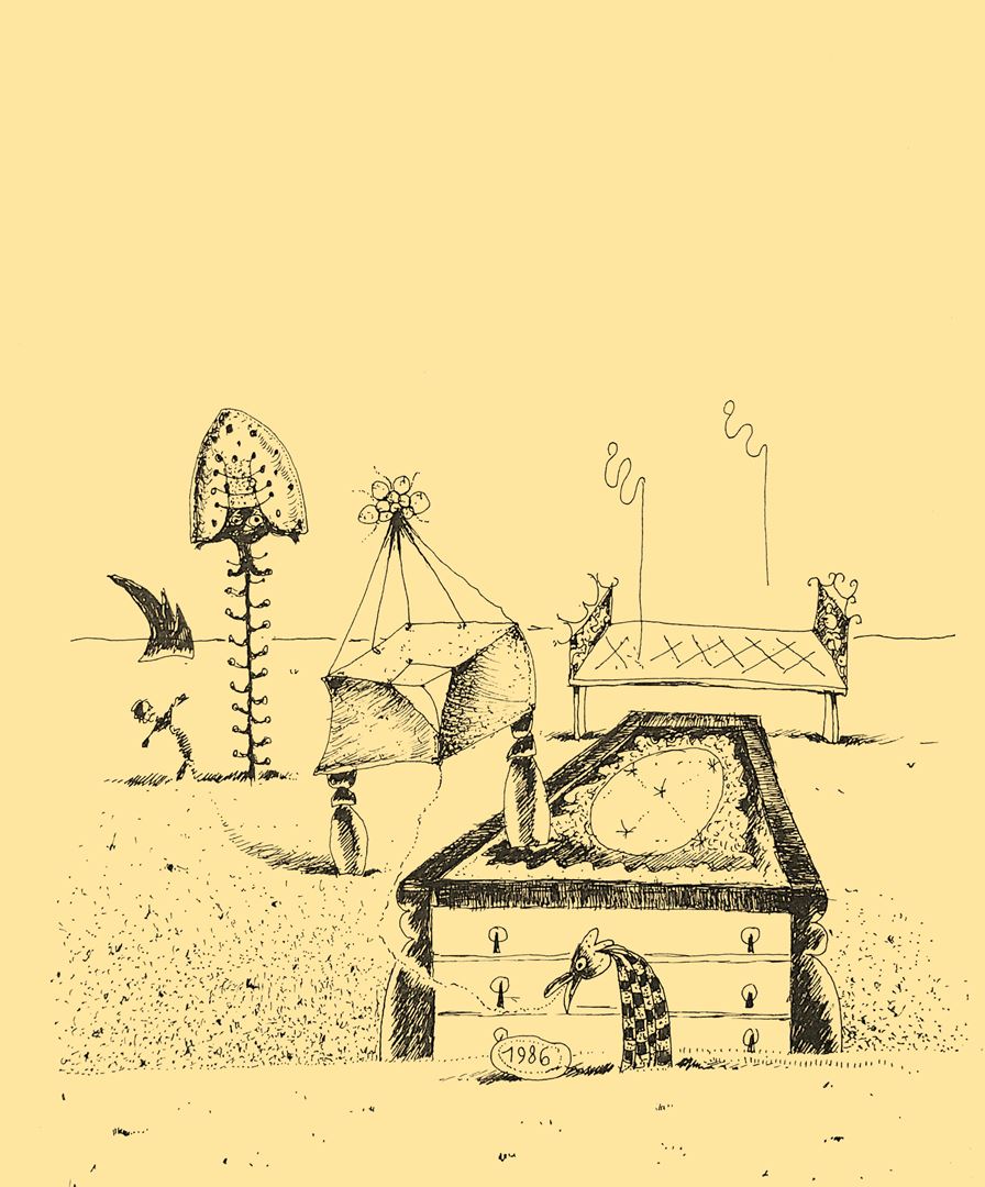 André Vereecken art encre de chine -1986
