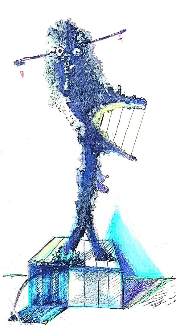 André Vereecken tekening inkt -1988
