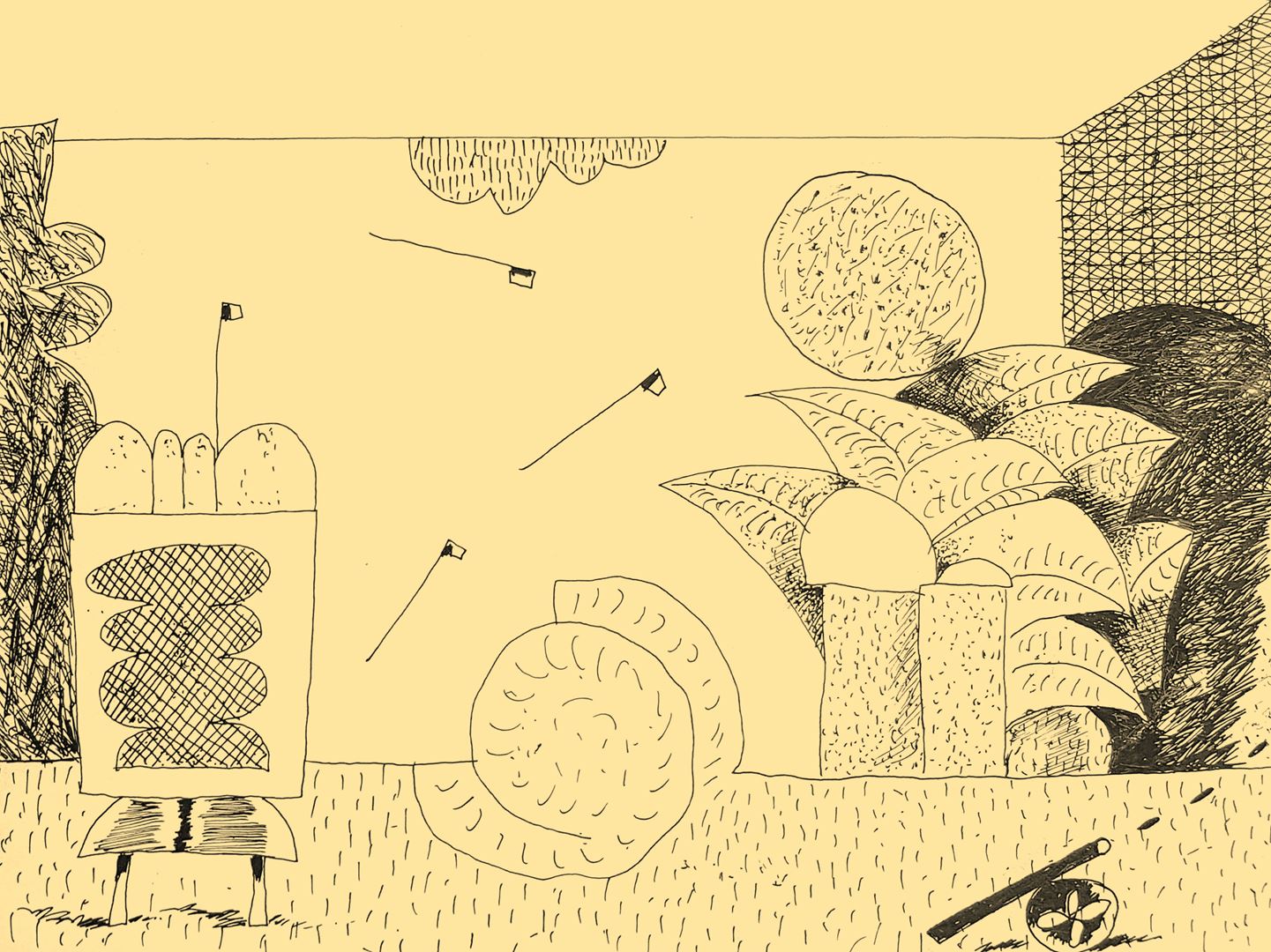 André Vereecken inkttekening -1992
5