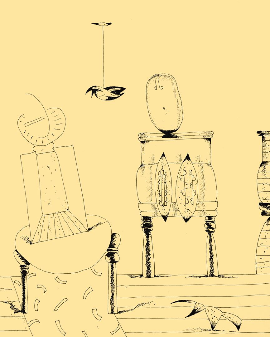 André Vereecken tekening zwarte indische inkt -1993
1