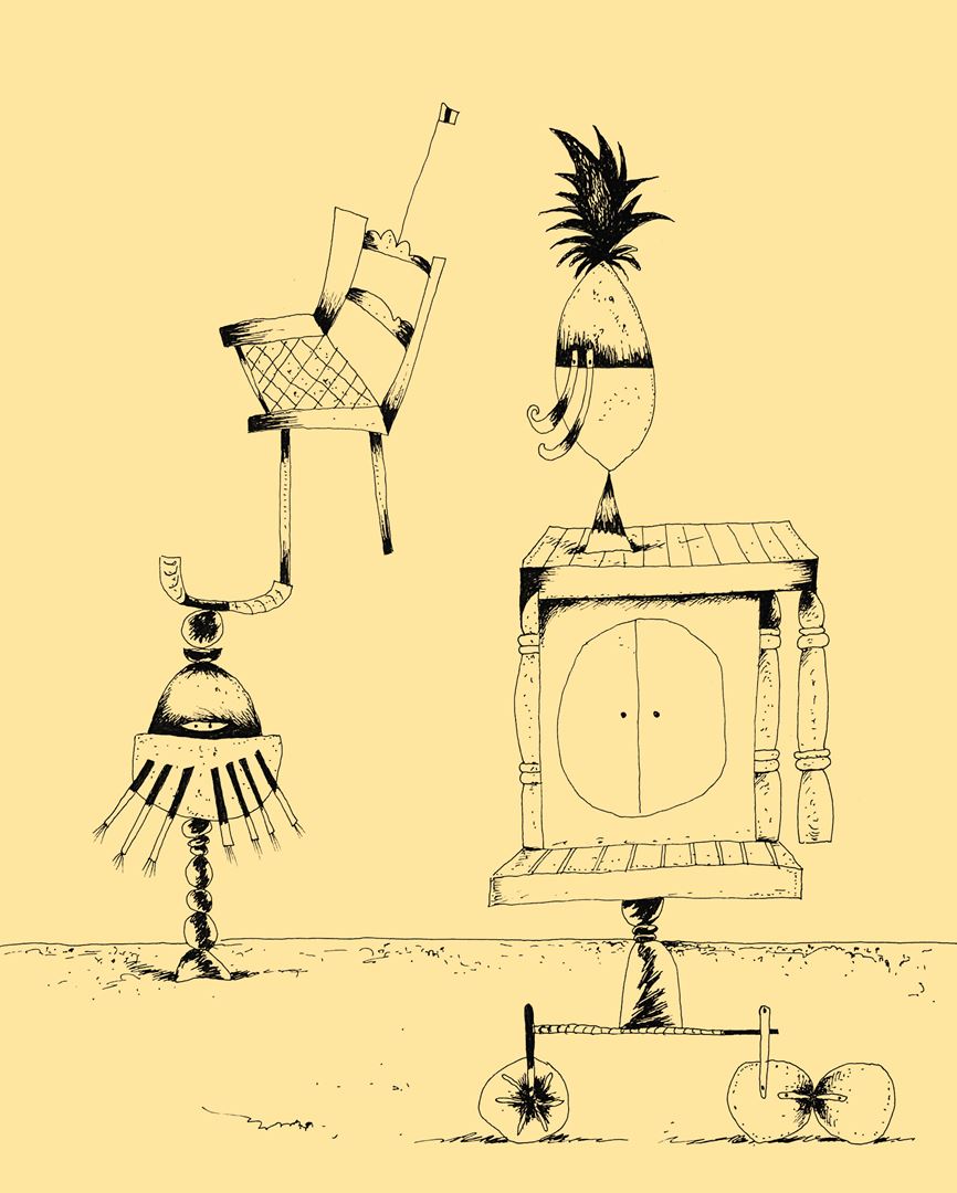 André Vereecken tekening zwarte indische inkt -1993
2