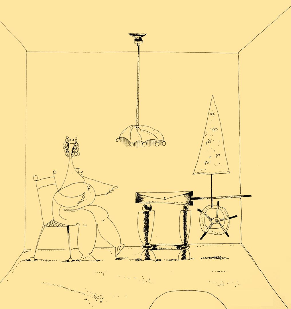 André Vereecken chinese inkttekening -1994
6