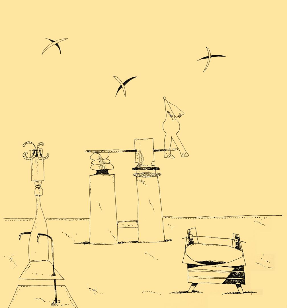 André Vereecken chinese inkttekening -1994
4