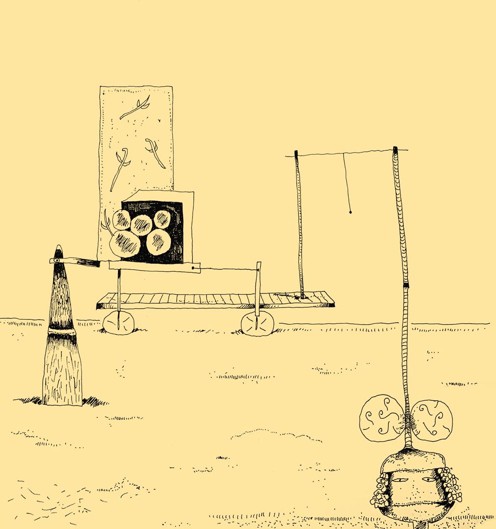 André Vereecken chinese inkttekening -1994
2