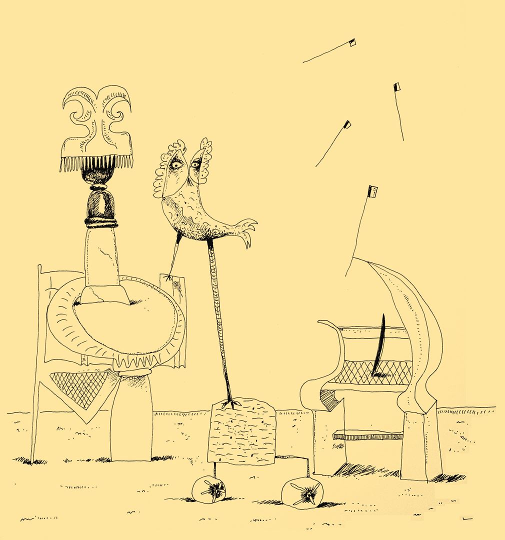 André Vereecken chinese inkttekening -1994
1