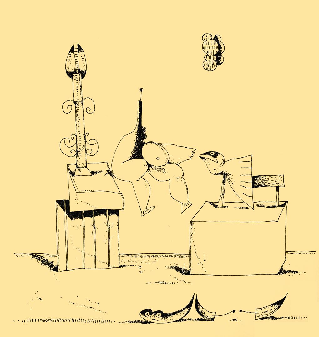 André Vereecken inkttekening -1994
1