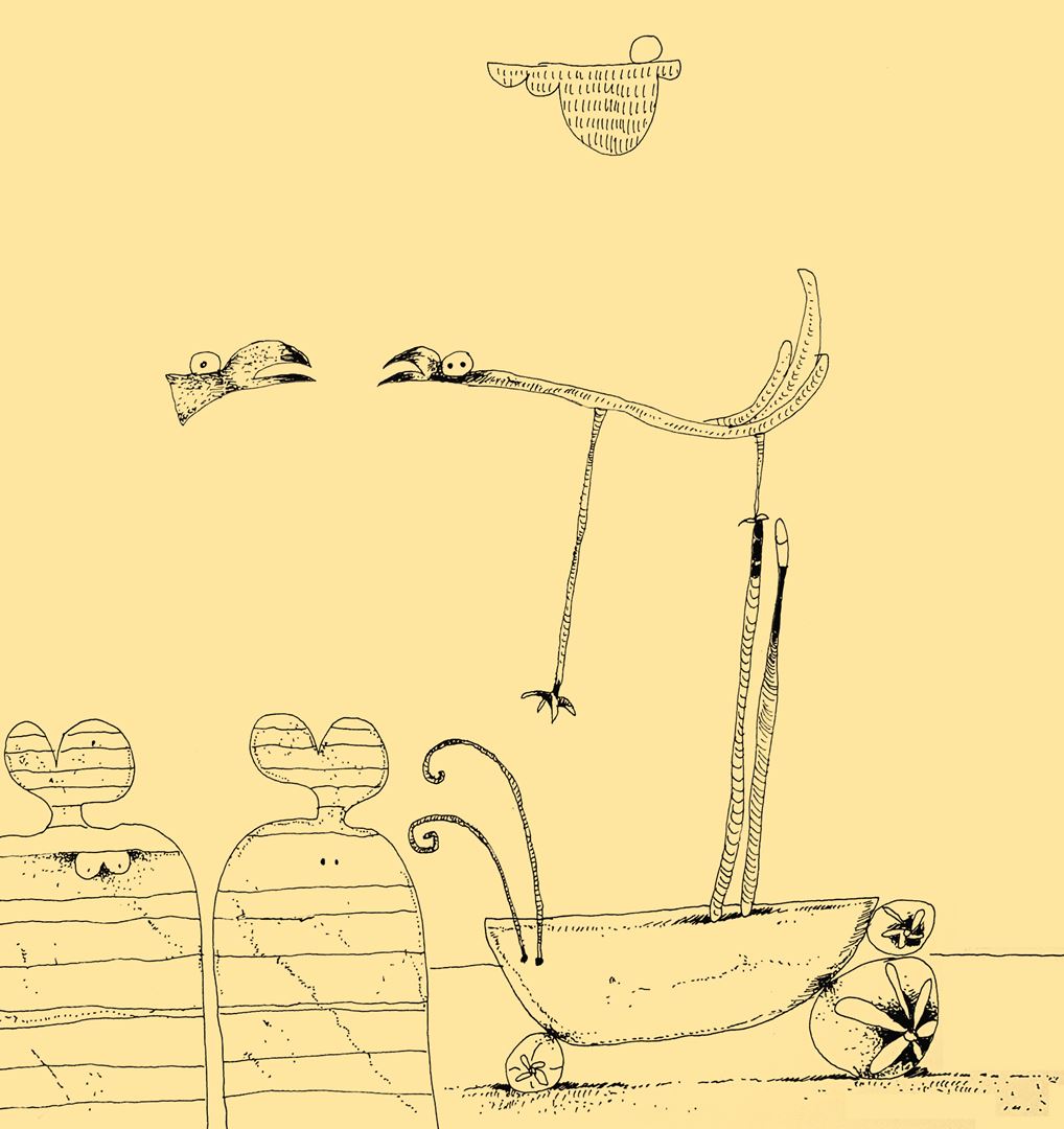 André Vereecken dessin encre de chine -1994
2