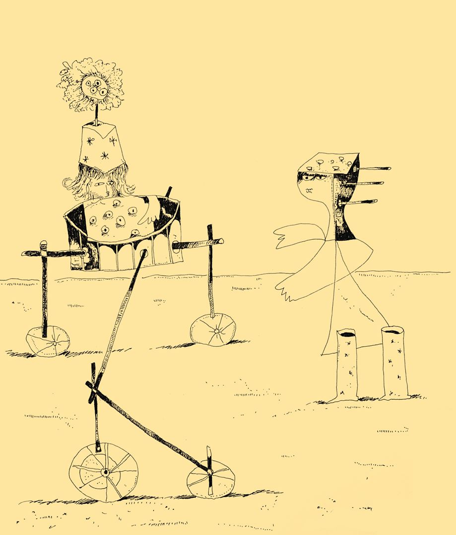 André Vereecken dessin encre de chine -1994
