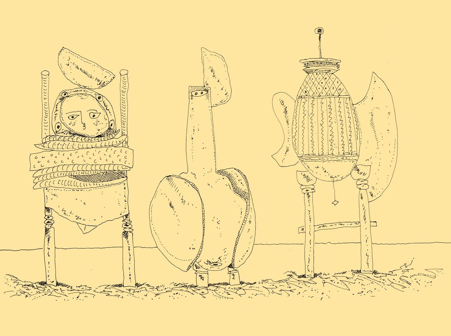 André Vereecken dessin encre de chine -1996
6