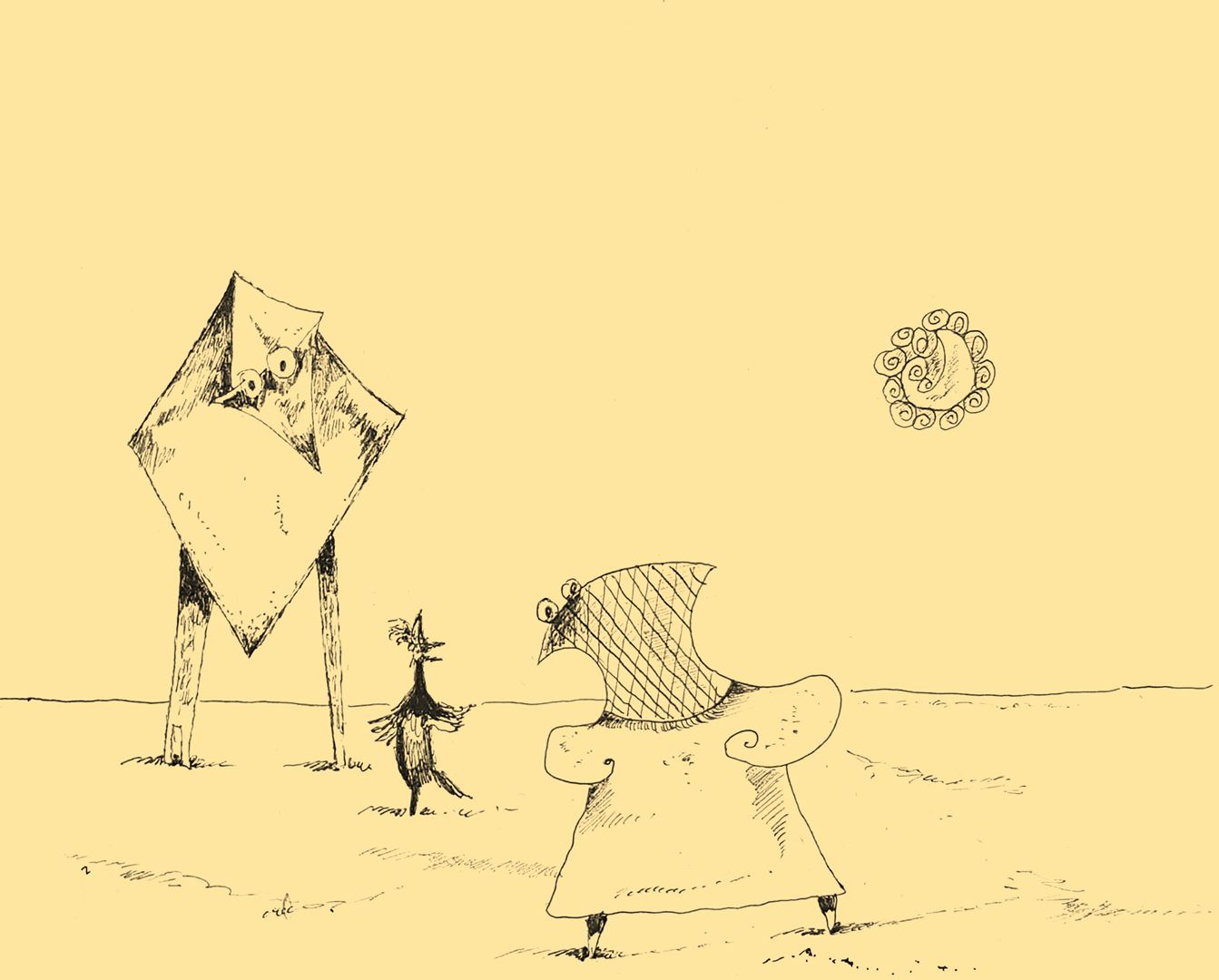 André Vereecken dessin encre de chine -1998
3