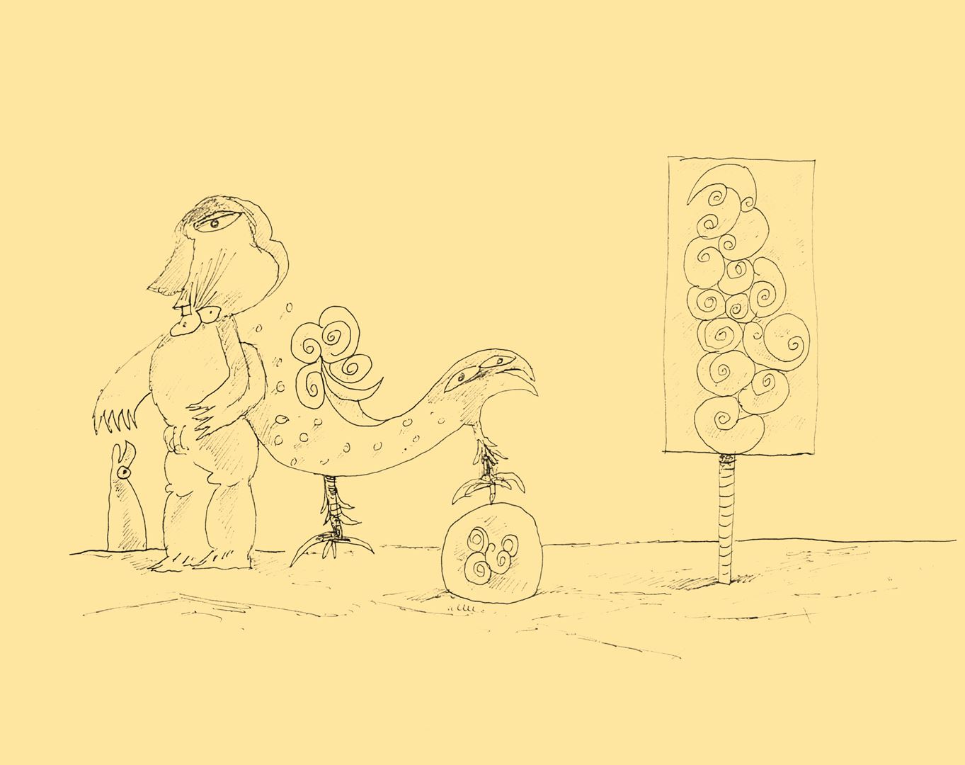 André Vereecken dessin encre de chine -1998
